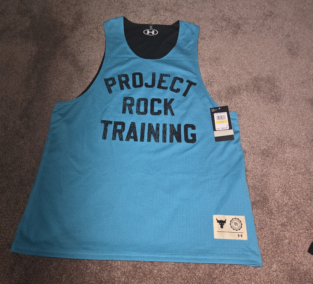 Under Armour Teal Project Rock Training Tank